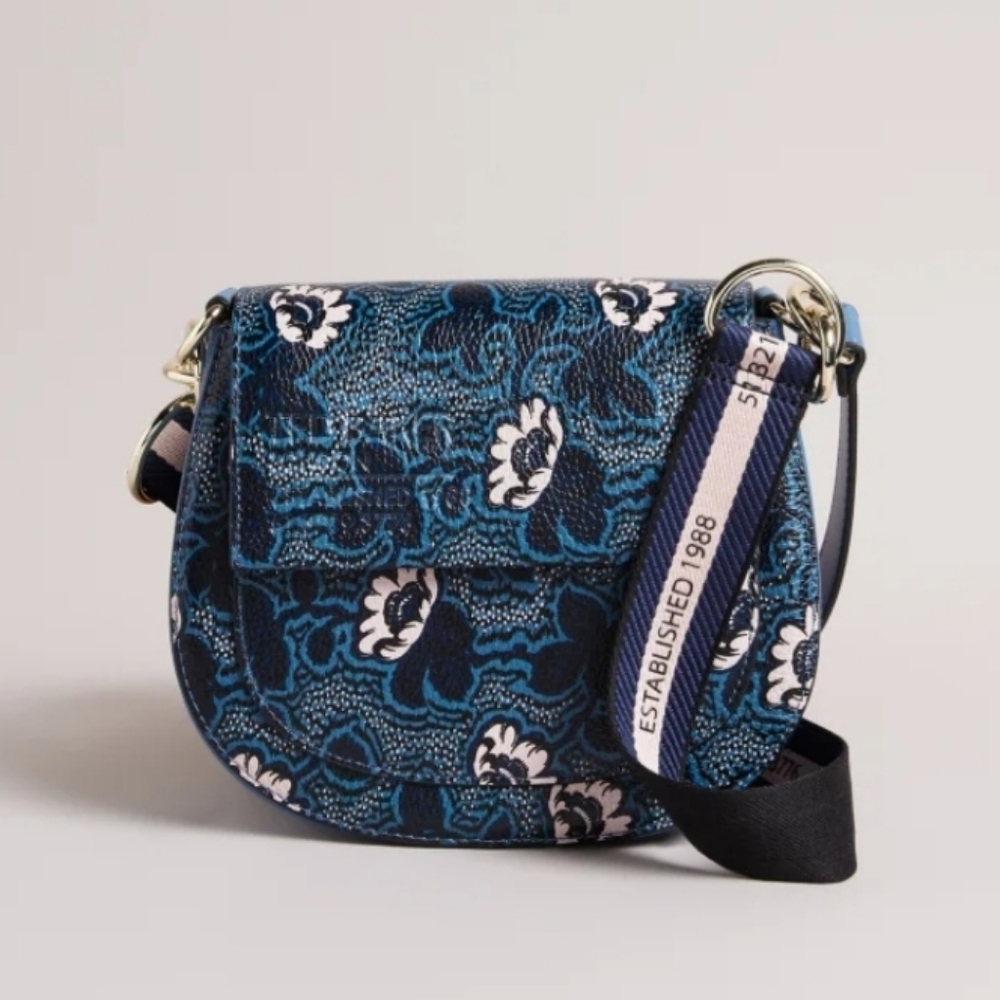 Darlena Printed Saddle Bag.